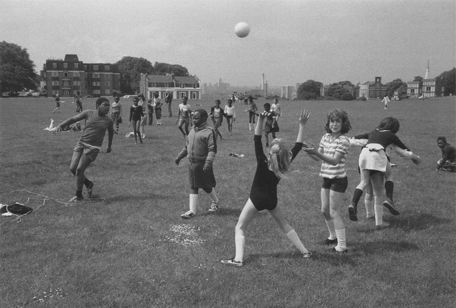 Children playing in Blackheath, 1980