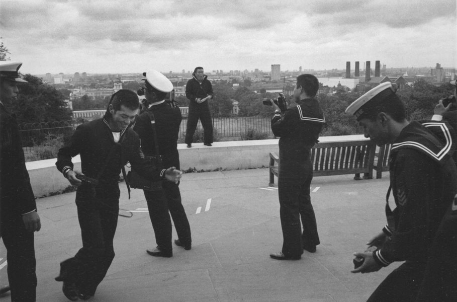 Japanese Sailors in Greenwich Park in 1982
